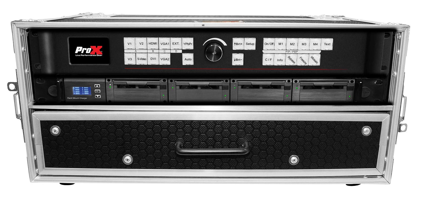 Amazon.com: ProX XS-WM2U2DR 2U Rack Case with 2U Storage Drawer